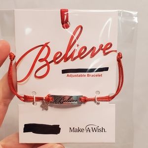 NEW! Make A Wish 'Believe' Adjustable Bracelet ~ Positive Message